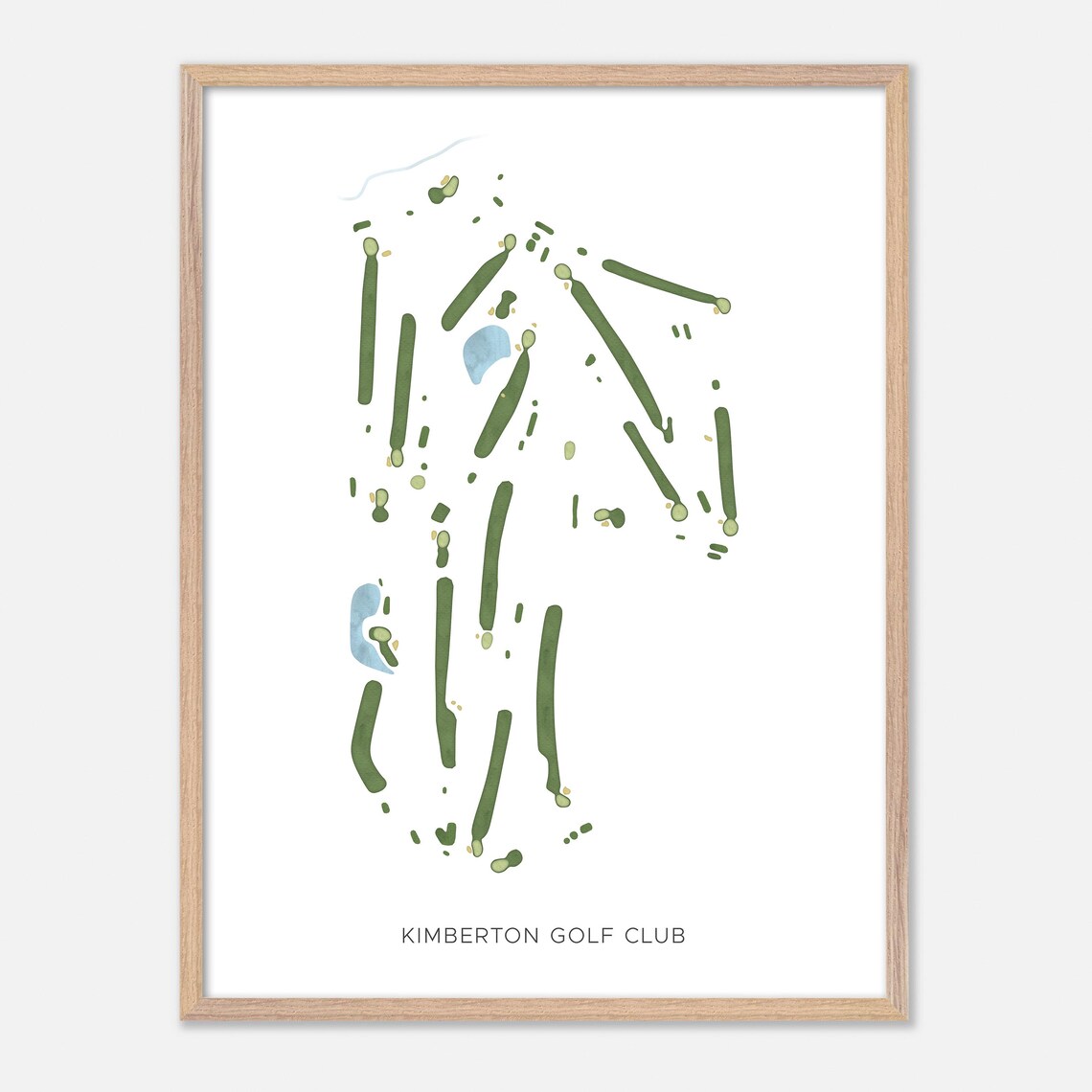 Kimberton Golf Club Pennsylvania Modern Watercolor Map Poster - Image 6