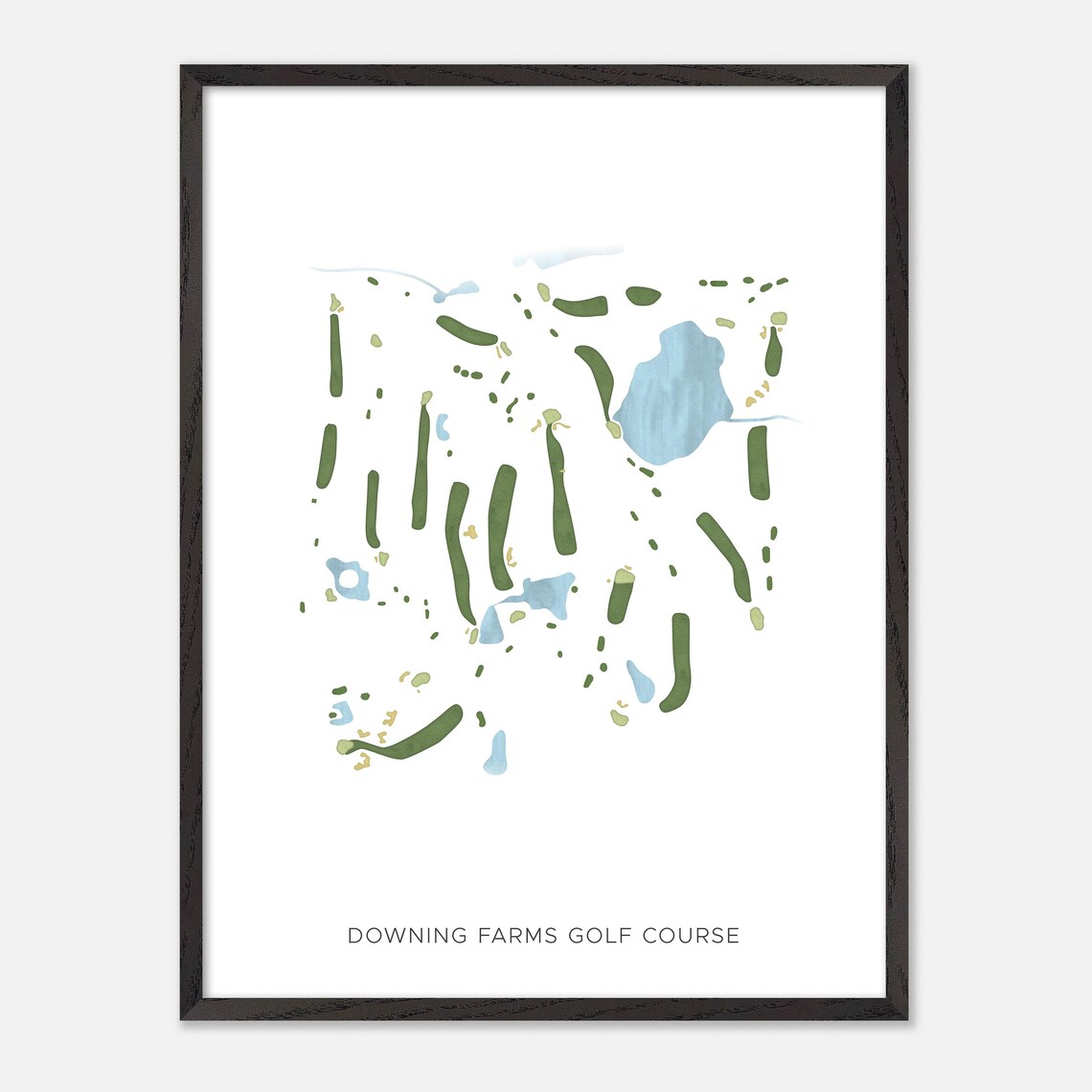 Downing Farms Golf Course Minimalist Map Art Golfer Gift Poster - Image 3