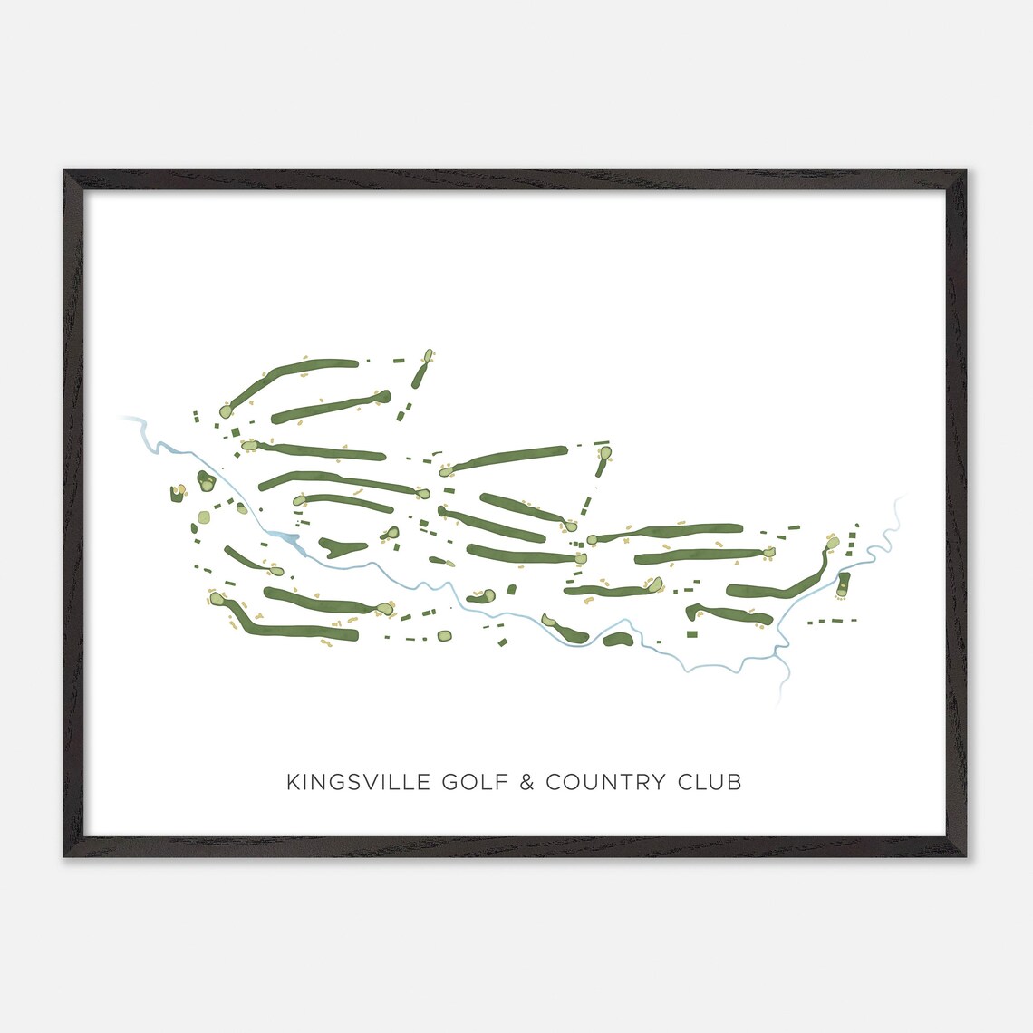 Kingsville Golf and Country Club Ontario Modern Minimalist Poster - Image 4