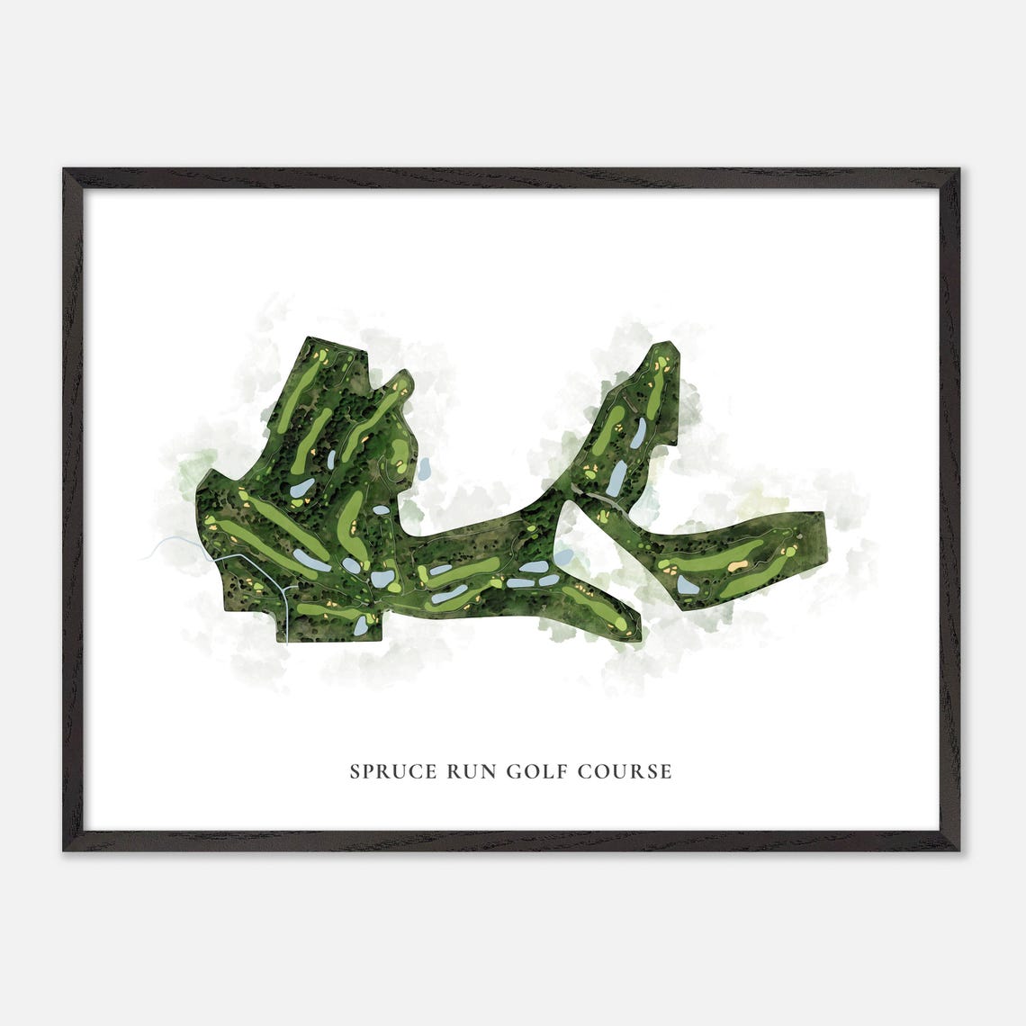 Spruce Run Golf Course Acme Michigan Classic Watercolor Poster - Image 5