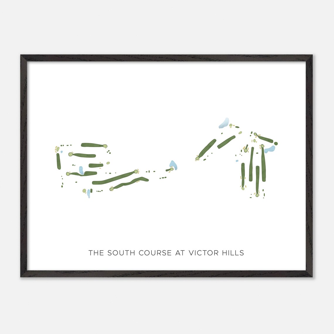 The South Course at Victor Hills Victor New York Modern Watercolor Poster - Image 5