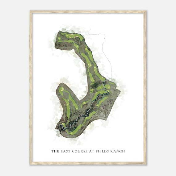 The East Course At Fields Ranch Texas Classic Watercolor Poster