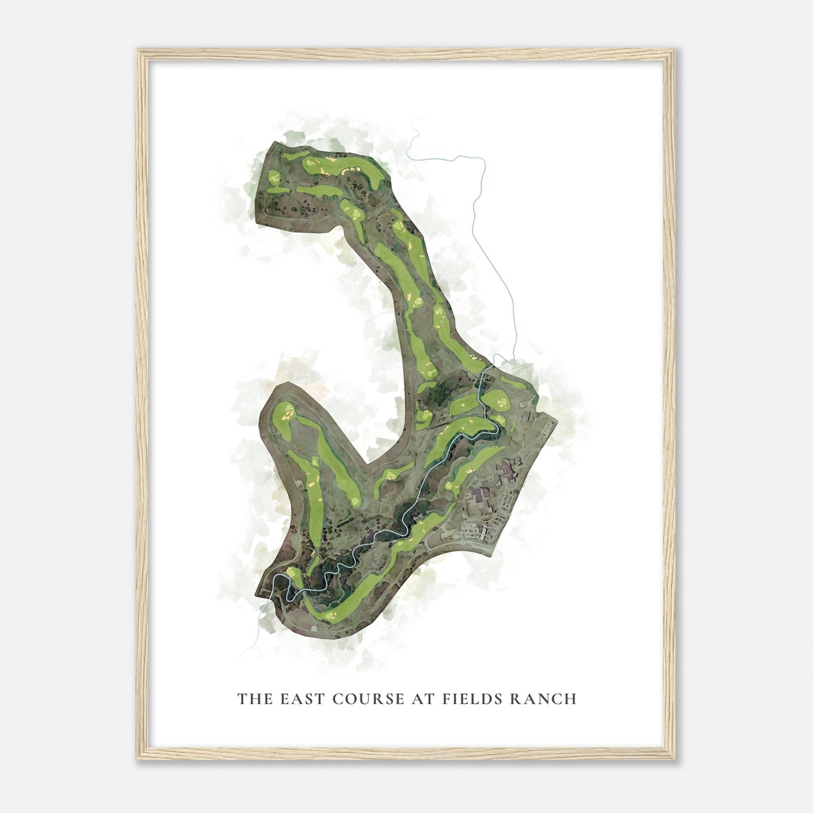 The East Course At Fields Ranch Texas Classic Watercolor Poster