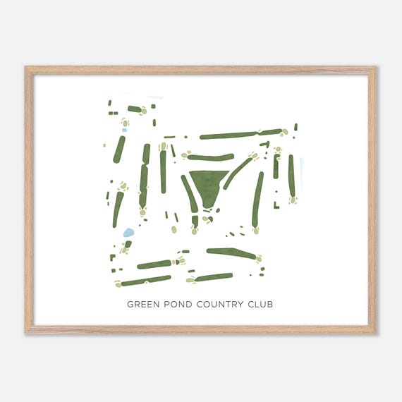 Green Pond Country Club In Middletown Pennsylvania Modern Watercolor Map Golfer Gift Golf Wall Art Golf Poster Print Course Layout