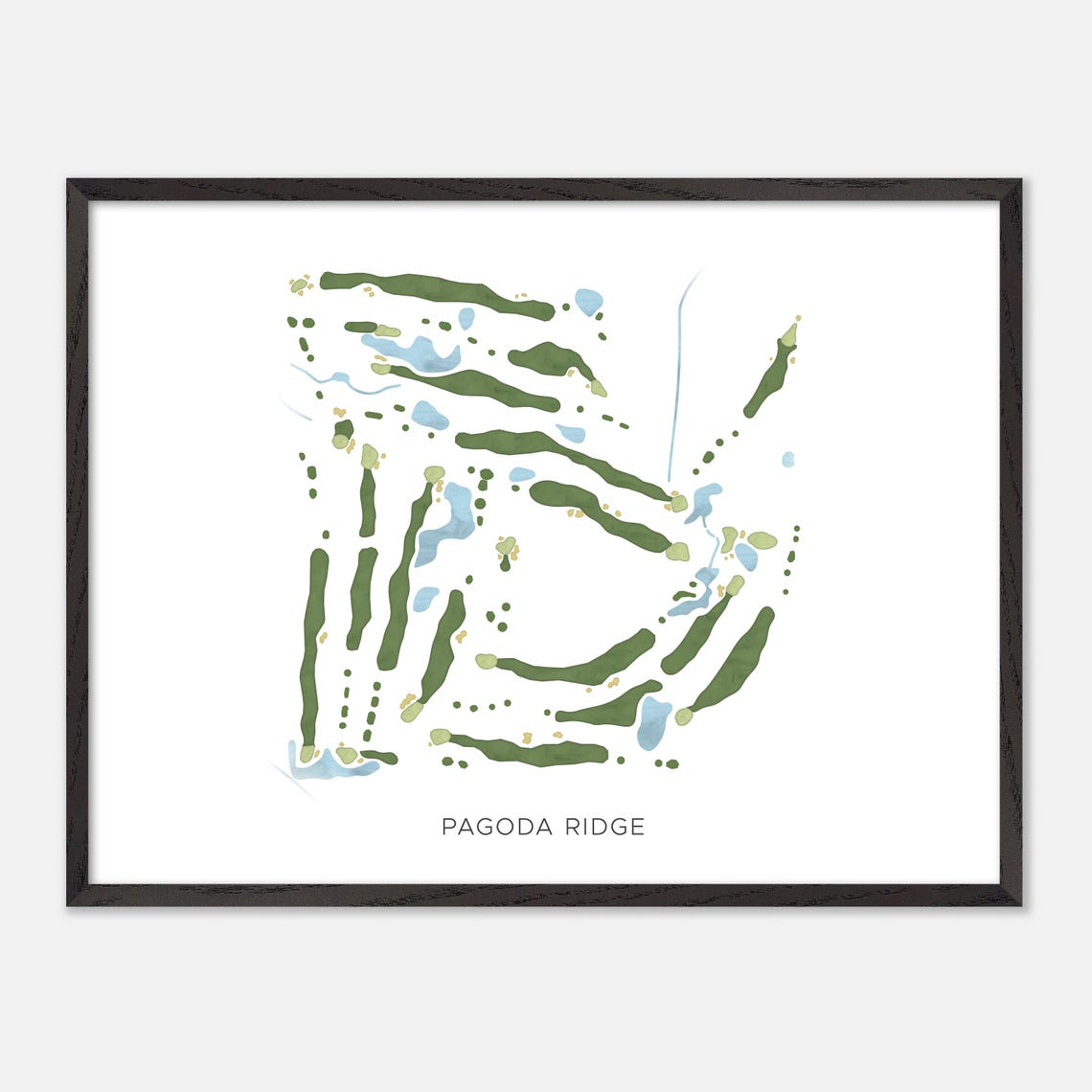 Pagoda Ridge Golf Course Canada Modern Minimalist Map Art Poster - Image 4