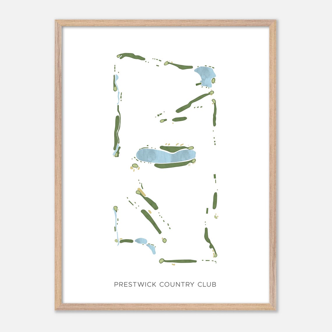 Prestwick Country Club South Carolina Modern Minimalist Golf Poster - Image 6