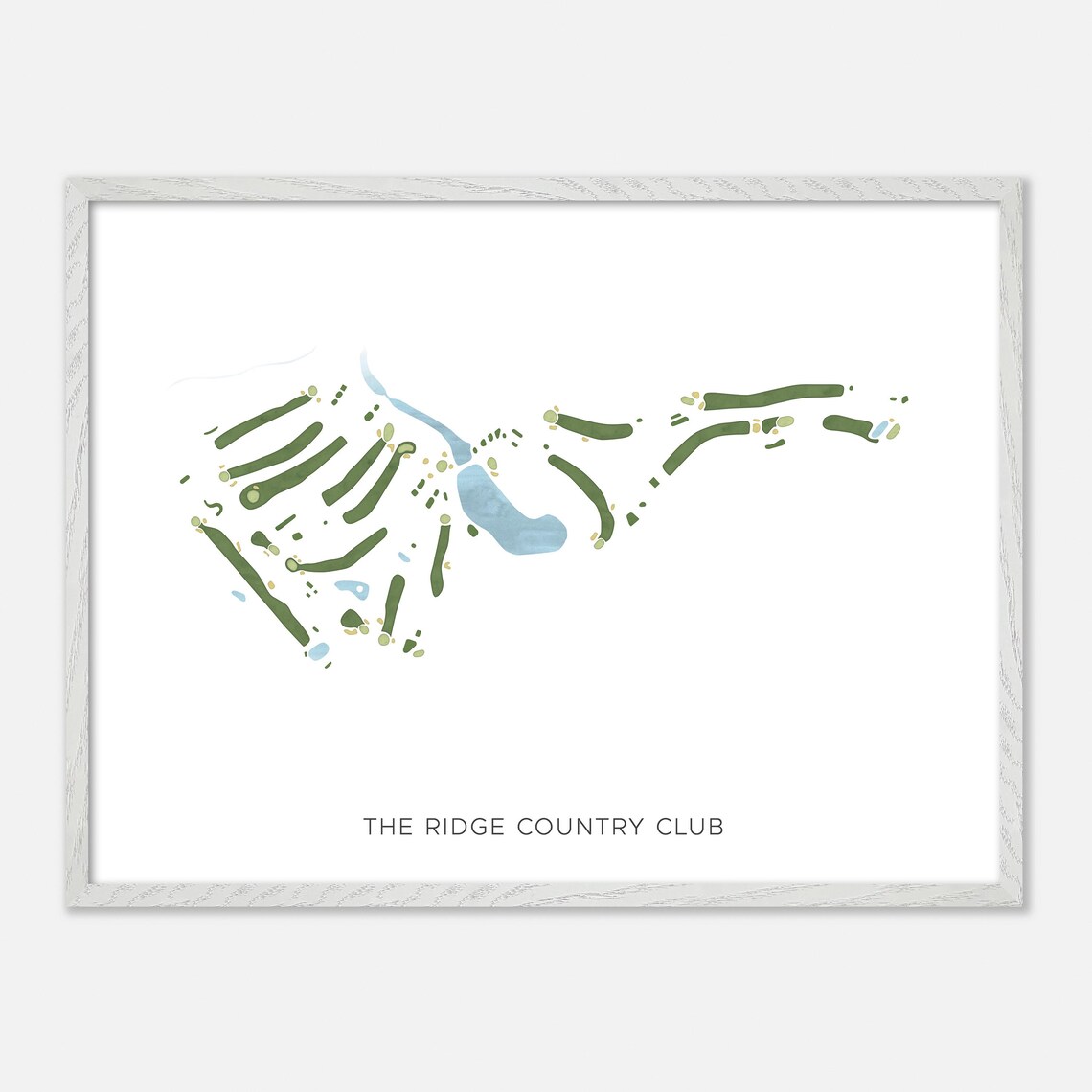 The Ridge Country Club New Hampshire Modern Minimalist Golf Poster - Image 4