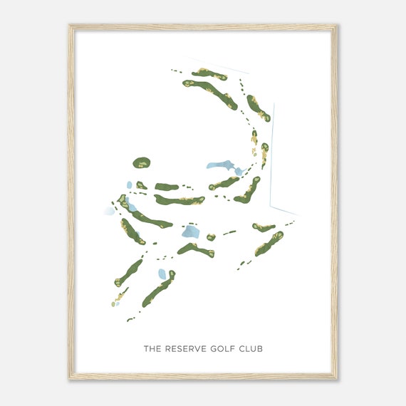 The Reserve Golf Club South Carolina Modern Watercolor Map Golfer Gift Golf Wall Art Golf Poster Print Course Layout