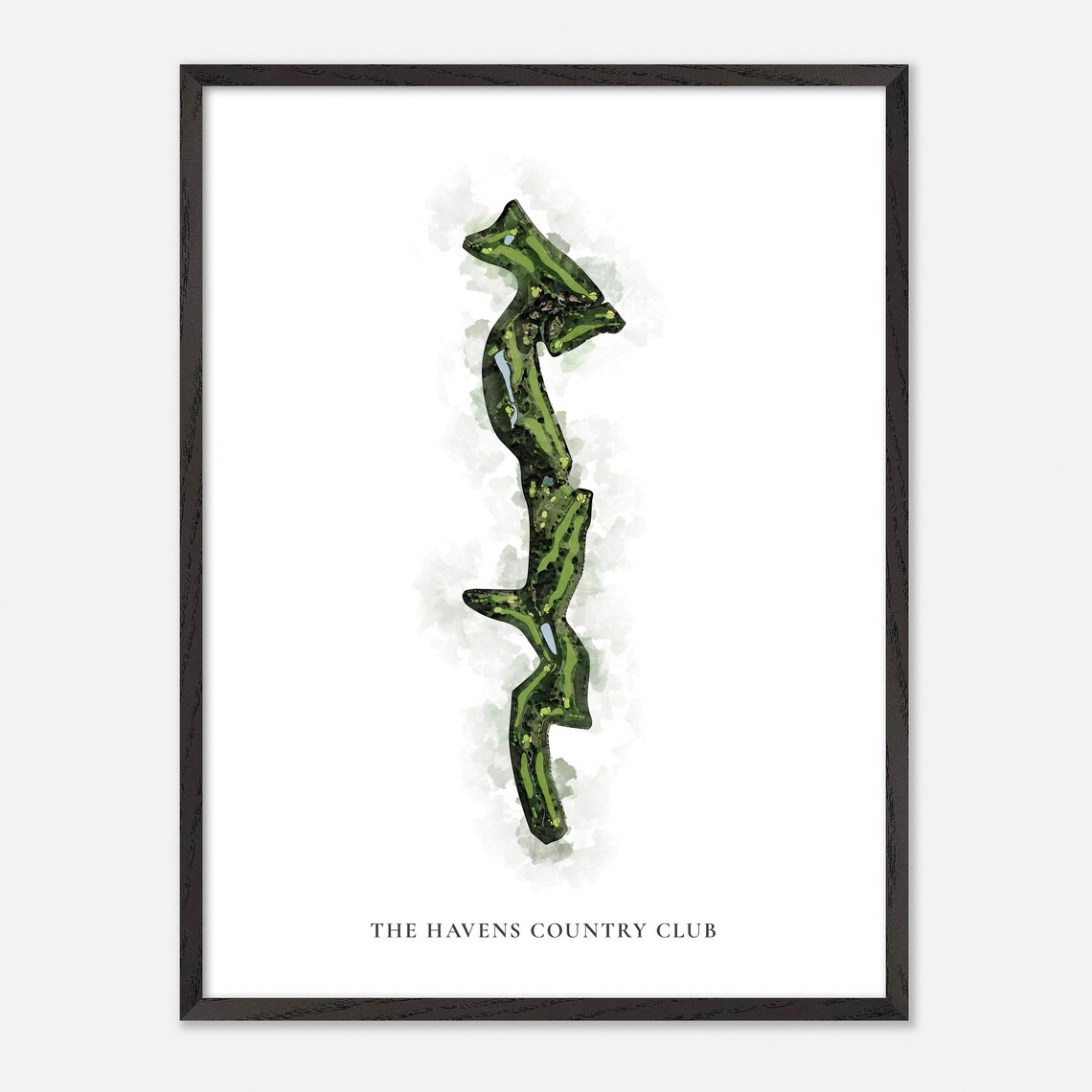 The Havens Country Club Vista California Classic Watercolor Poster - Image 3