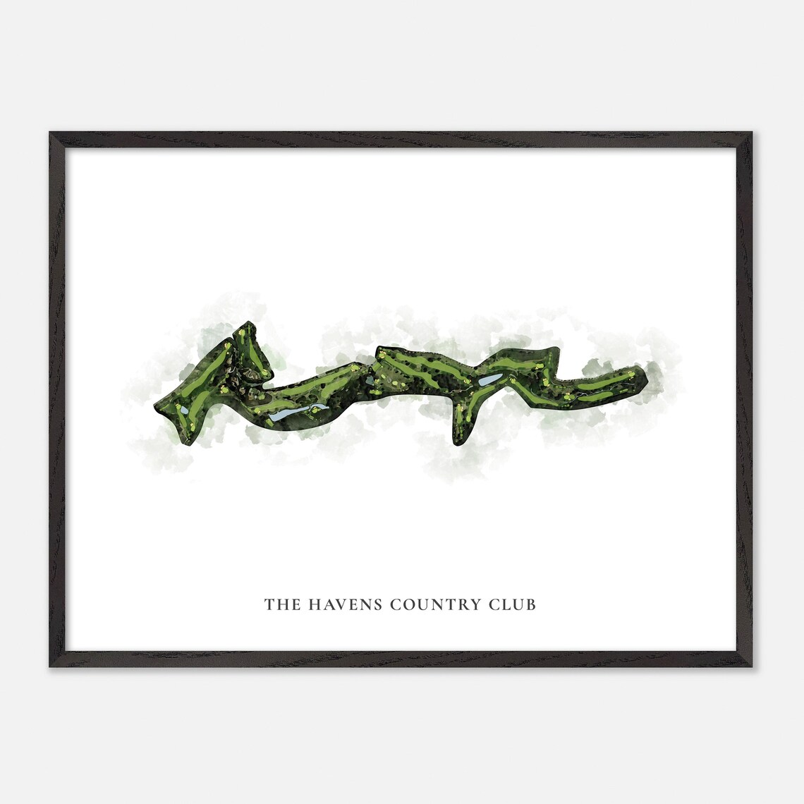 The Havens Country Club Vista California Classic Watercolor Poster - Image 5