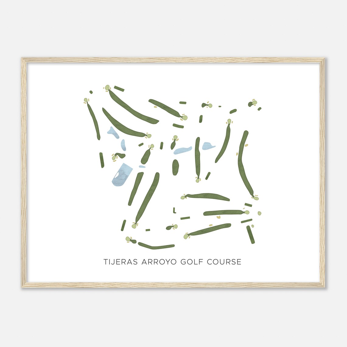 Tijeras Arroyo Golf Course New Mexico Modern Watercolor Map Golfer Gift Golf Wall Art Golf Poster Print Course Layout - Image 2