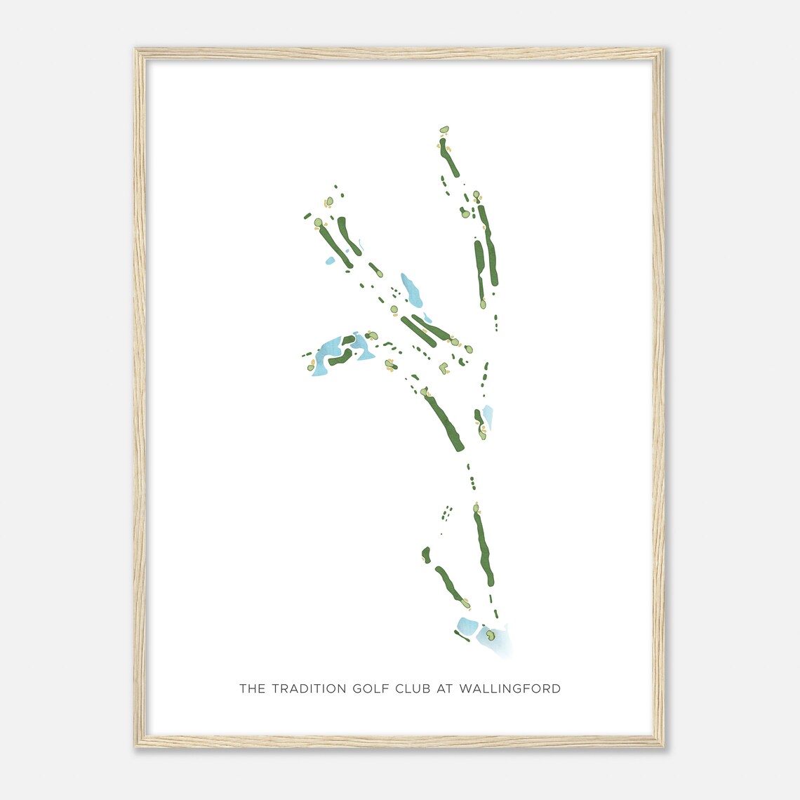 The Tradition Golf Club at Wallingford Minimalist Golf Poster - Image 2