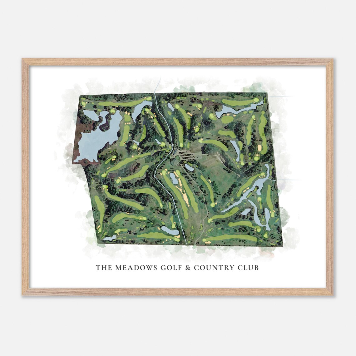 The Meadows Golf And Country Club Ottawa Canada Classic Map Poster
