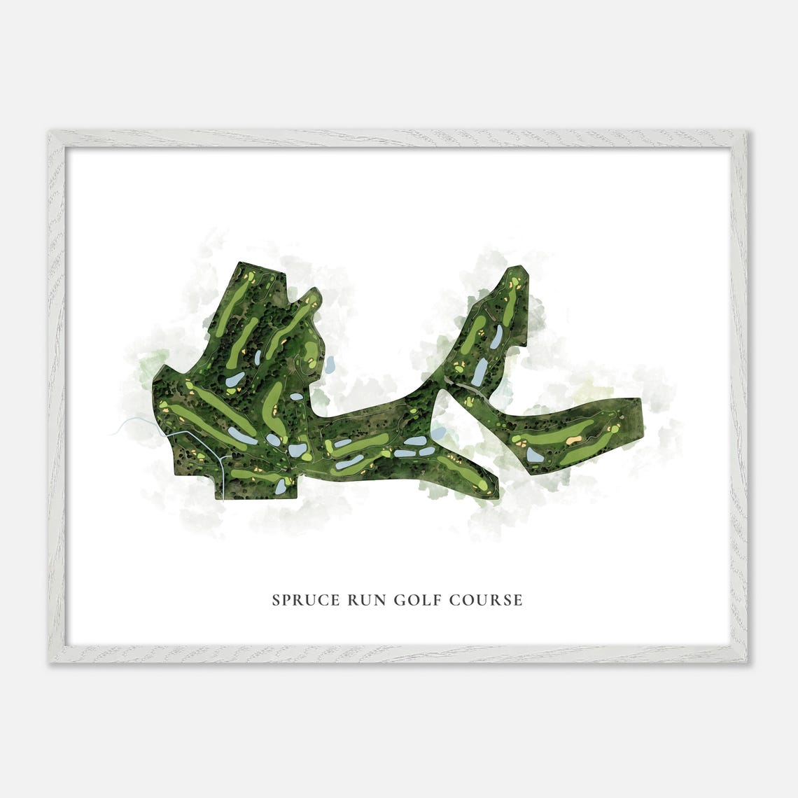 Spruce Run Golf Course Acme Michigan Classic Watercolor Poster - Image 4