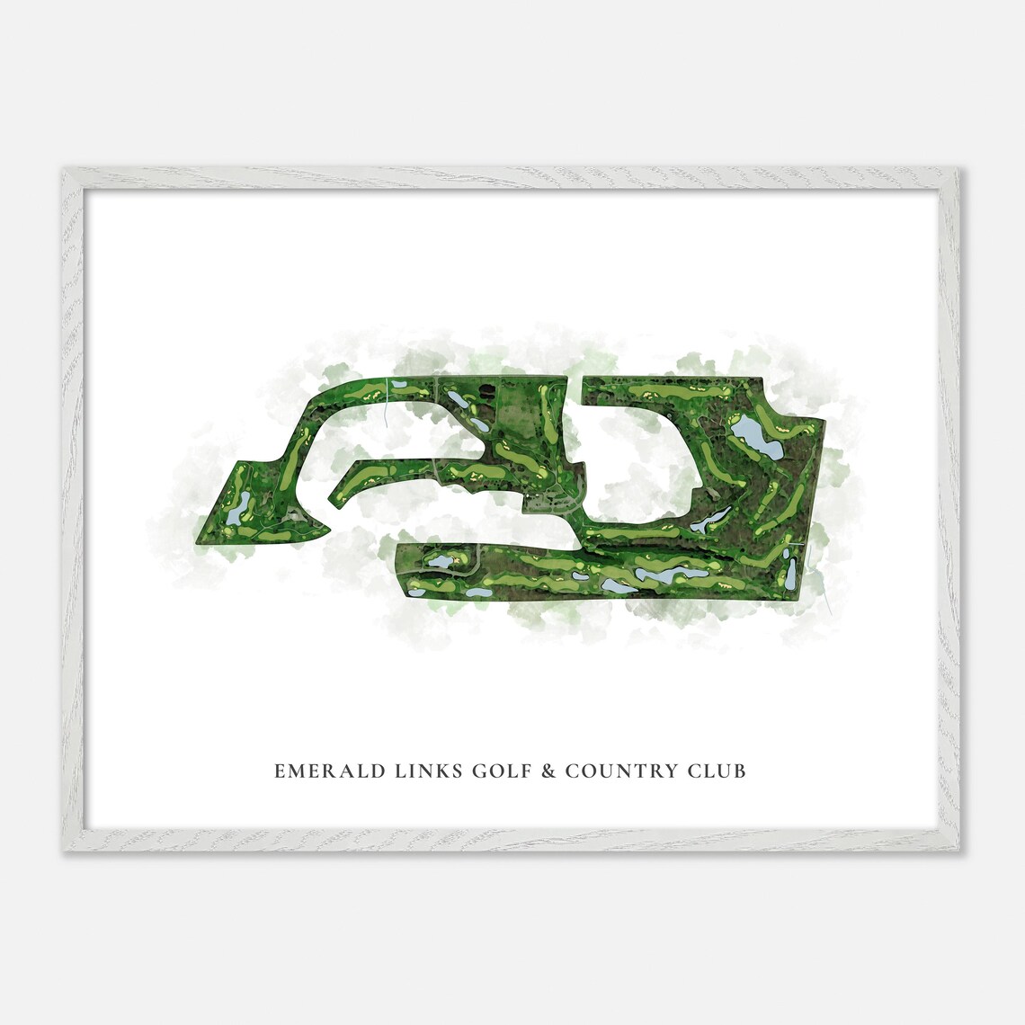 Emerald Links Golf and Country Club Canada Classic Map Art Poster - Image 3