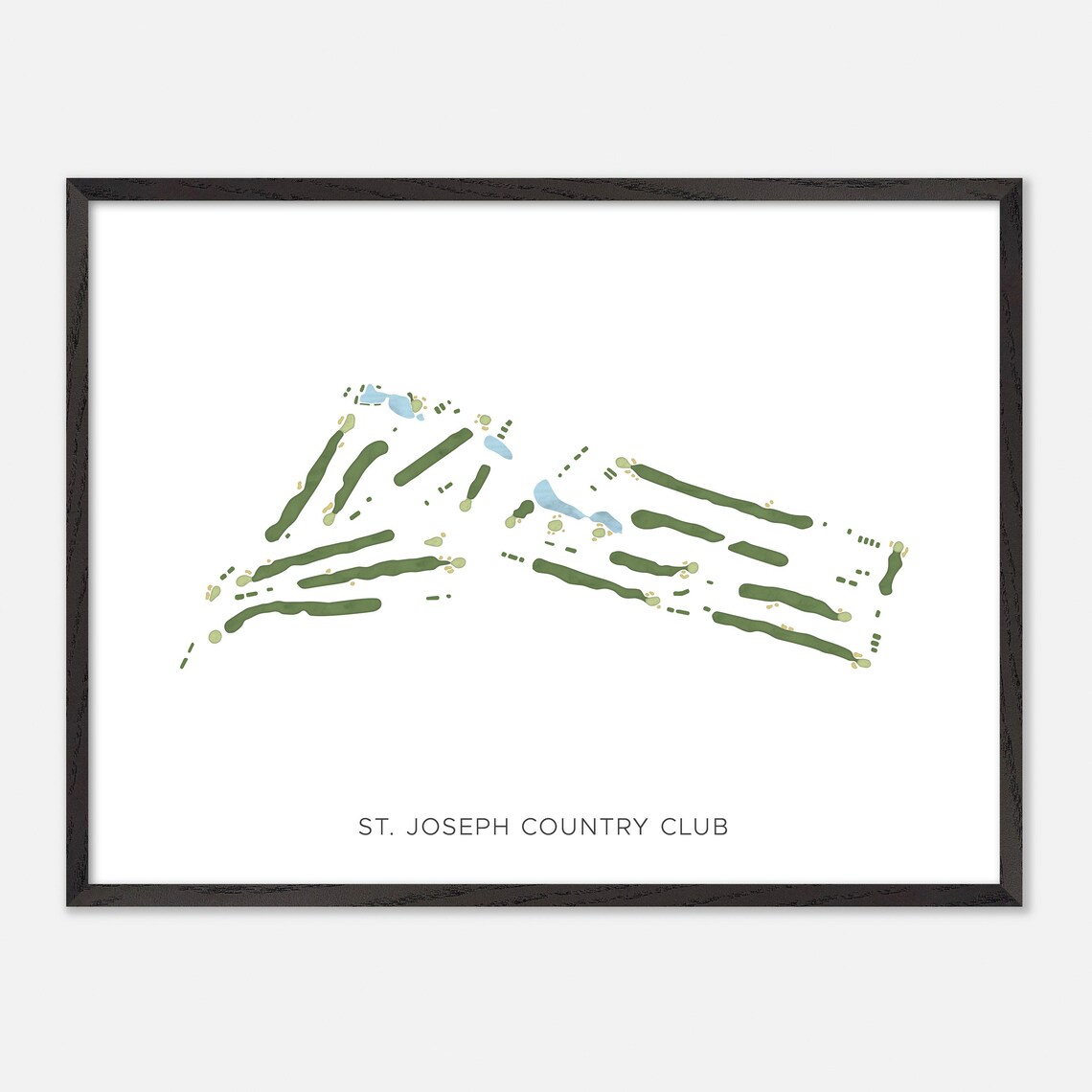St. Joseph Country Club Country Club Missouri Modern Watercolor Poster - Image 5