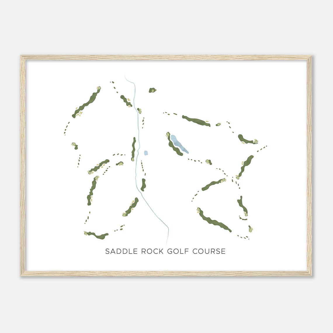 Saddle Rock Golf Course Colorado Modern Watercolor Map Golfer Gift Golf Wall Art Golf Poster Print Course Layout - Image 2