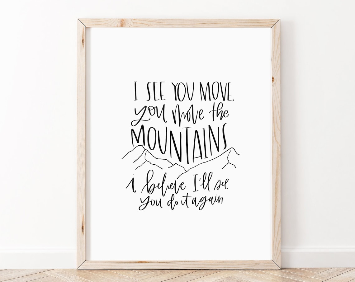 Christian Bible Verse Do It Again Lyrics Art Print