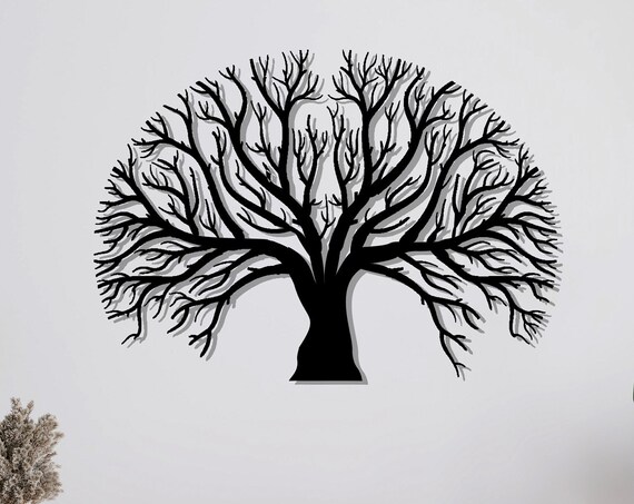 Metal Large Tree Decor Tree Of Life Wall Art Metal Wall Art Home Office Decoration Unique Gift Idea Wall Hangings Metal Art Work Tree