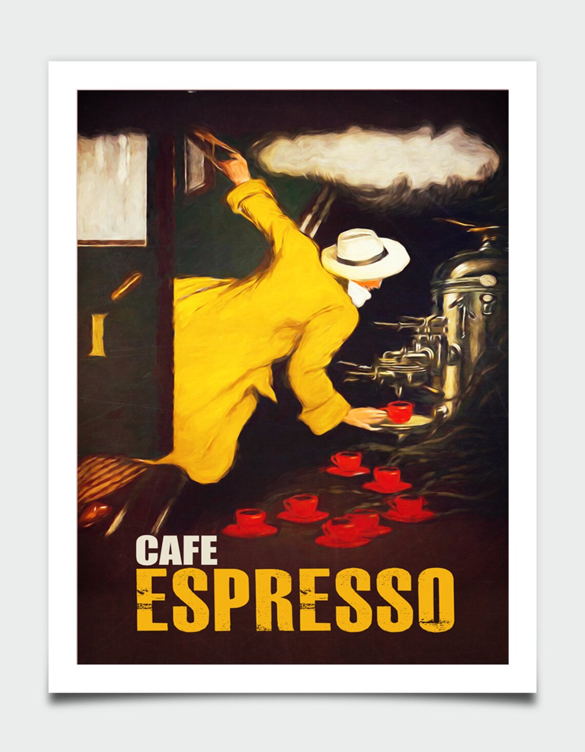 Coffee Poster, Retro Kitchen Wall Art Print - Image 4