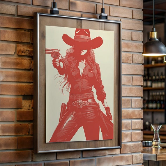Wild West Cowgirl, Rustic Western Decor