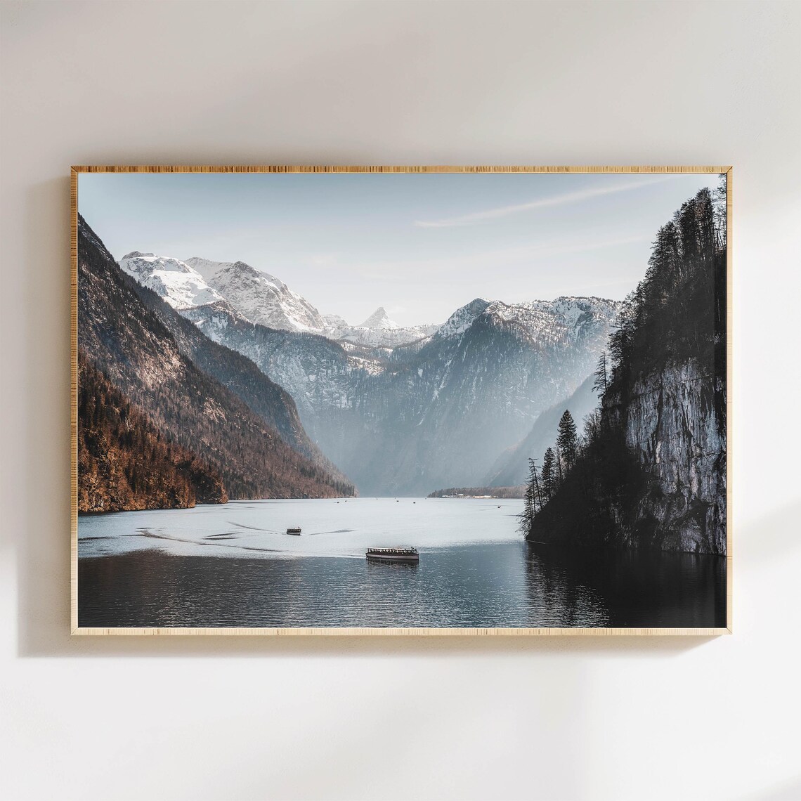Königssee Berchtesgaden Alps Bavaria Travel Poster