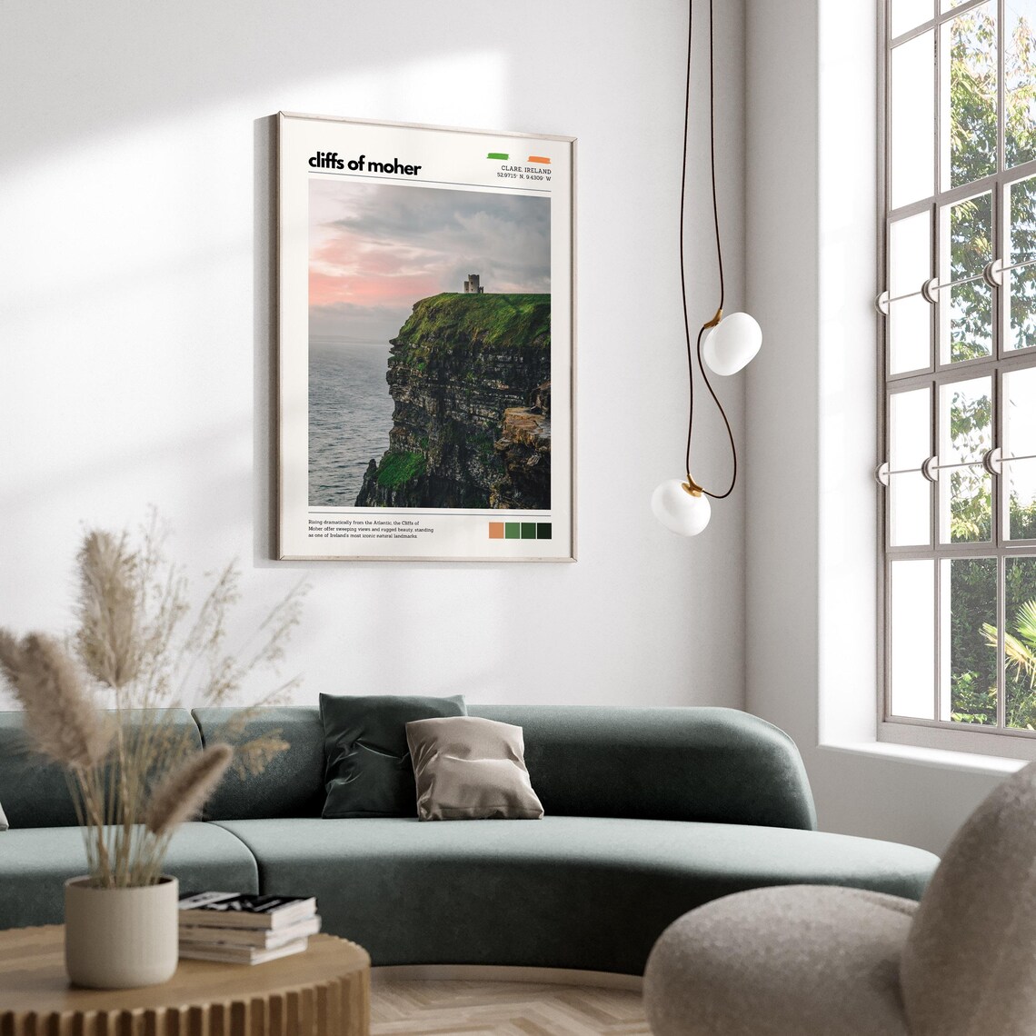 Cliffs Of Moher Ireland Atlantic Coastal Cliffs Sunset Poster - Image 5