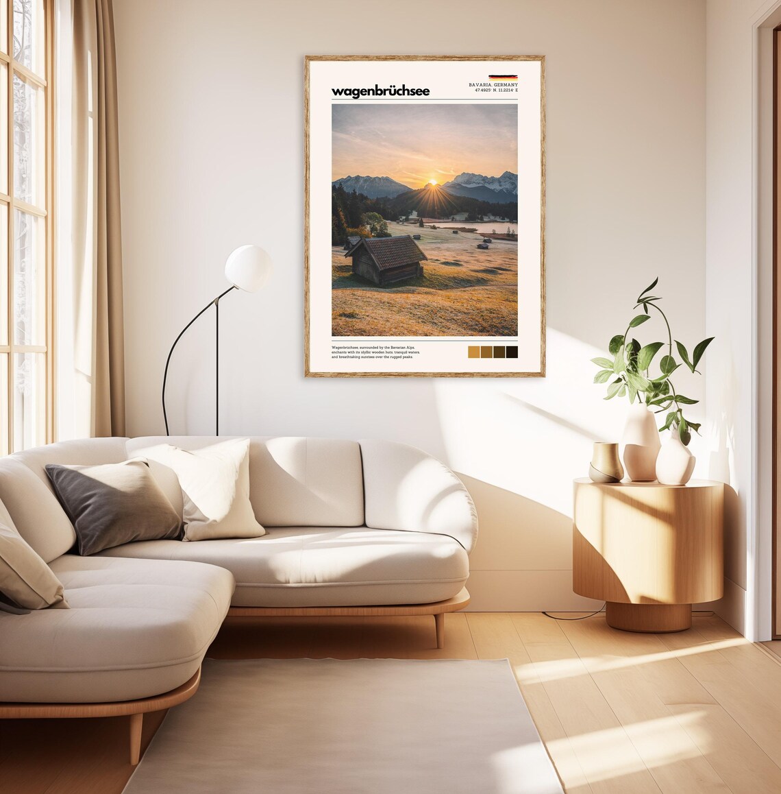 Wagenbrchsee Geroldsee Bavarian Alps Sunrise Travel Poster - Image 2