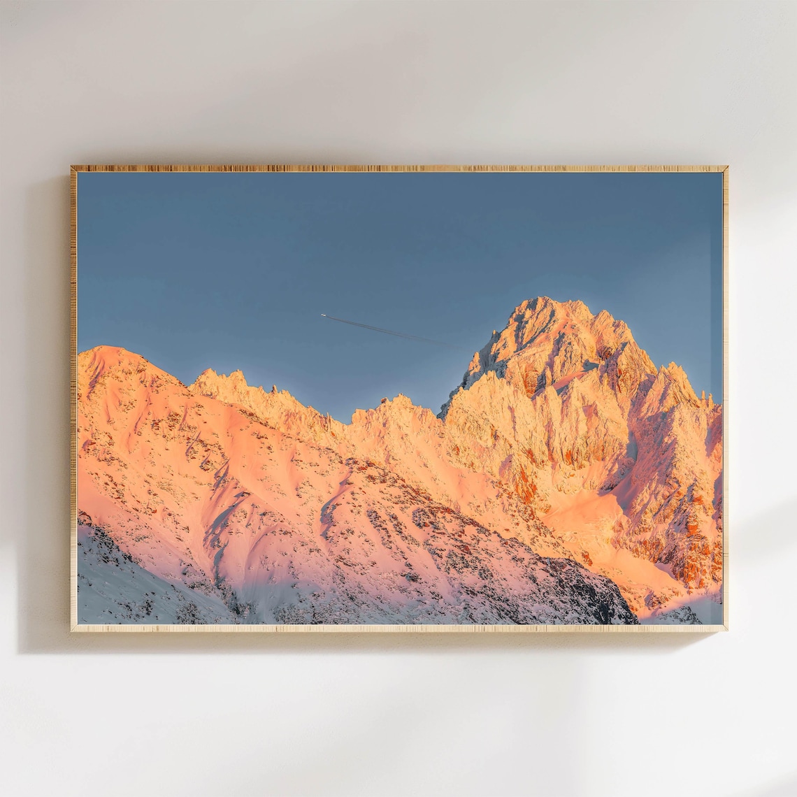 Mountain Sunset Print, Aiguille Du Chardonnet