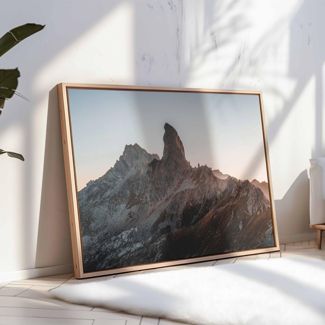 Pierra Menta French Alps Jagged Ridge Sunset Mountain Scenery Poster - Image 3