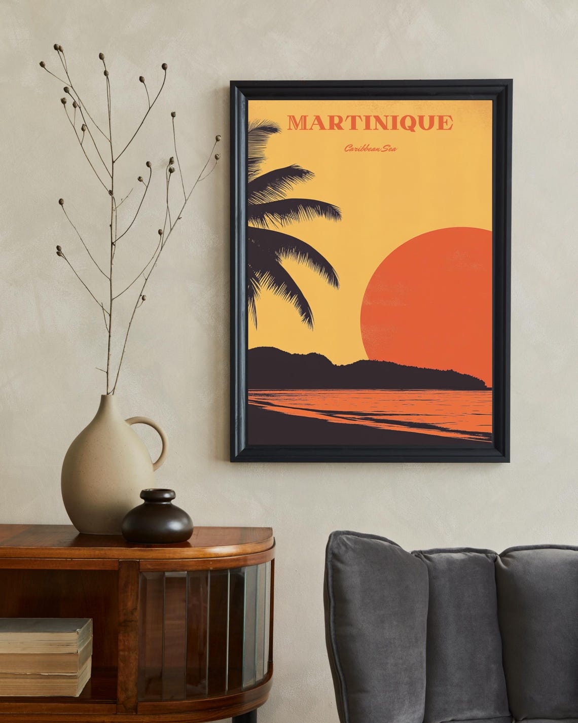 Martinique Travel Poster, Caribbean Home Decor - Image 2