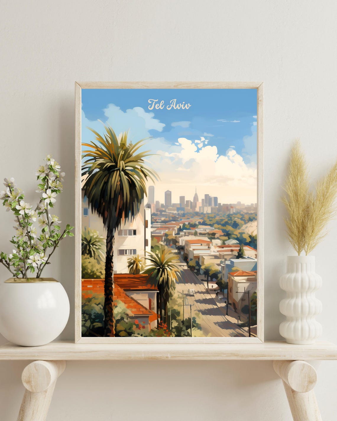 Tel Aviv Israel Travel Poster, Travel Gift