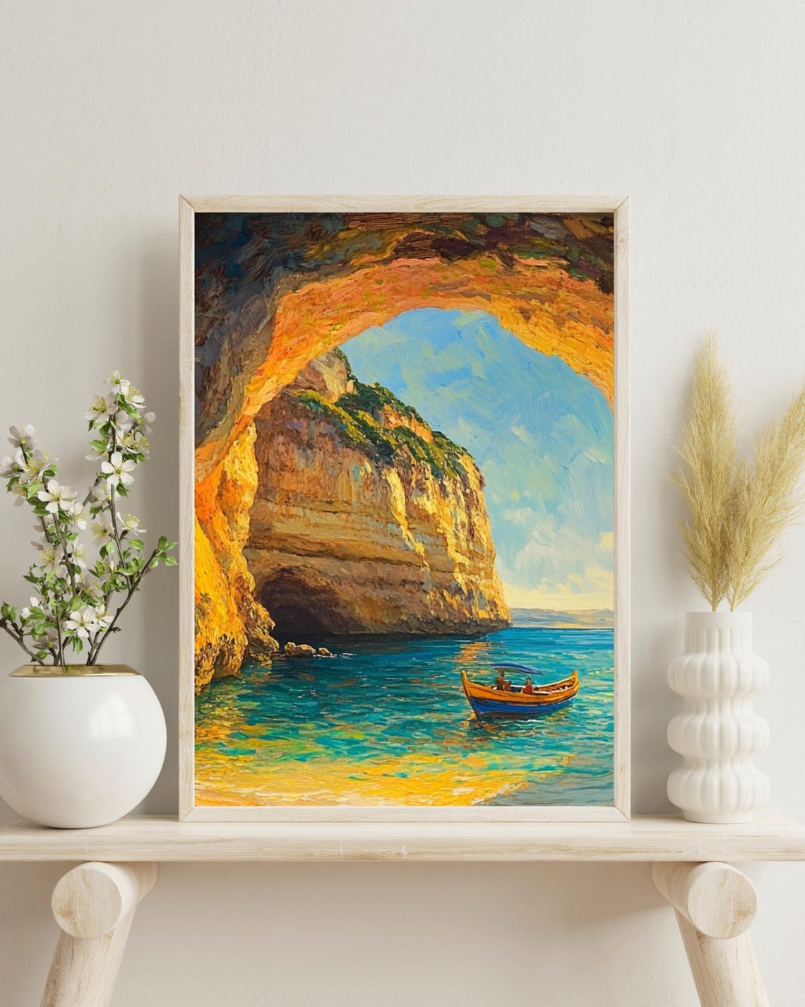 Algarve Portugal Travel Poster, Christmas Gift