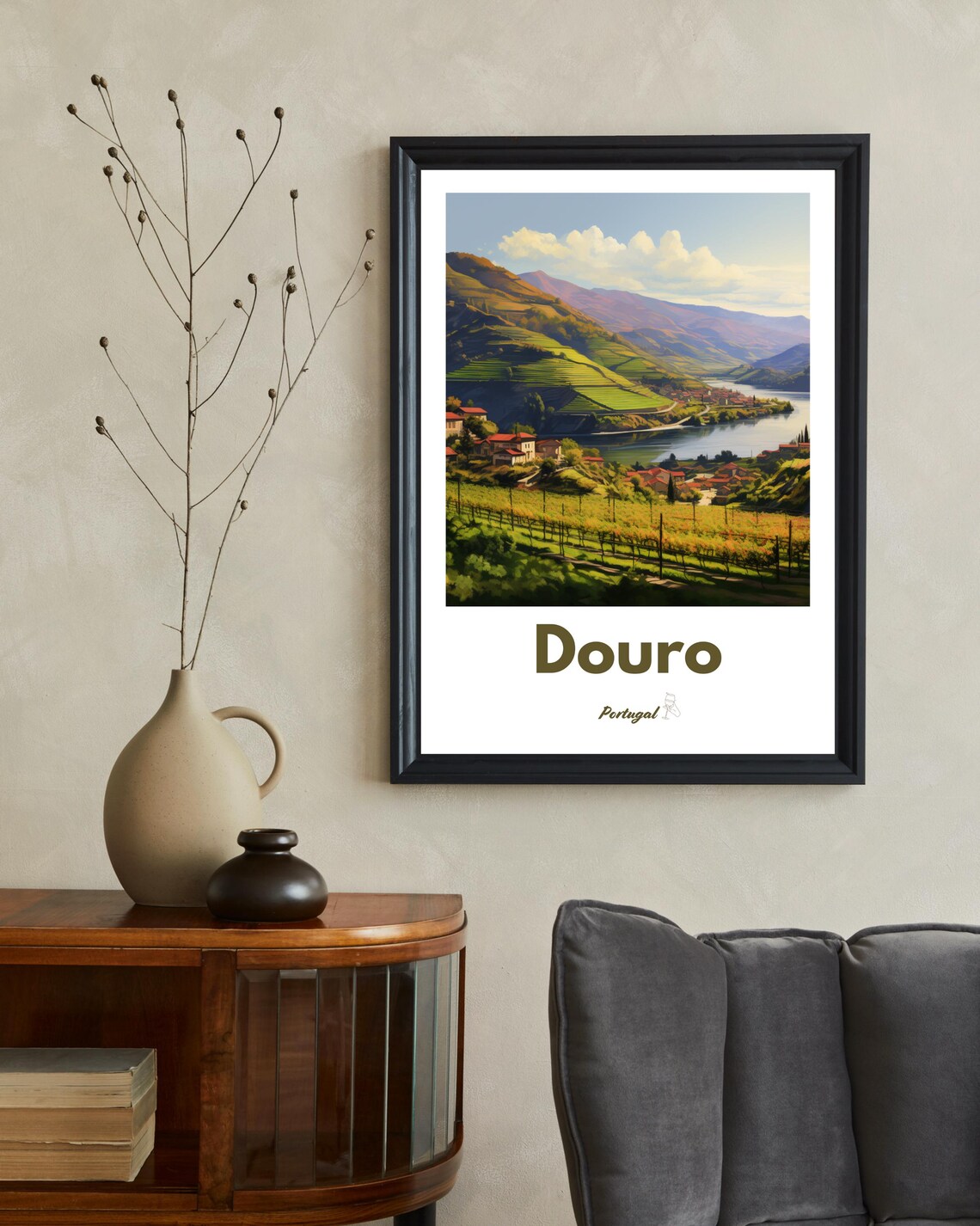 Douro Valley Portugal - Vintage Travel Poster - Image 2