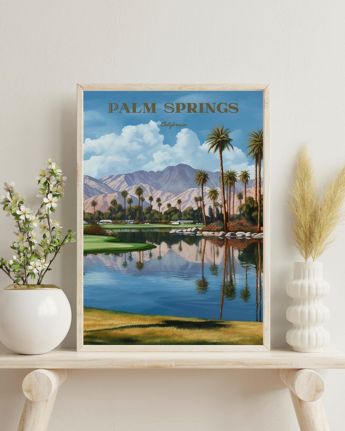 Palm Springs Travel Poster, California Decor
