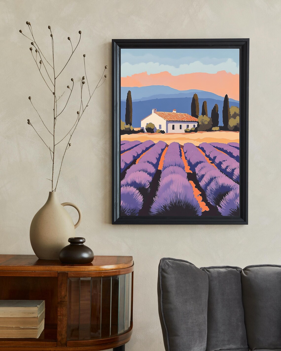 Provence Lavender Field - Vintage Travel Poster - Image 2