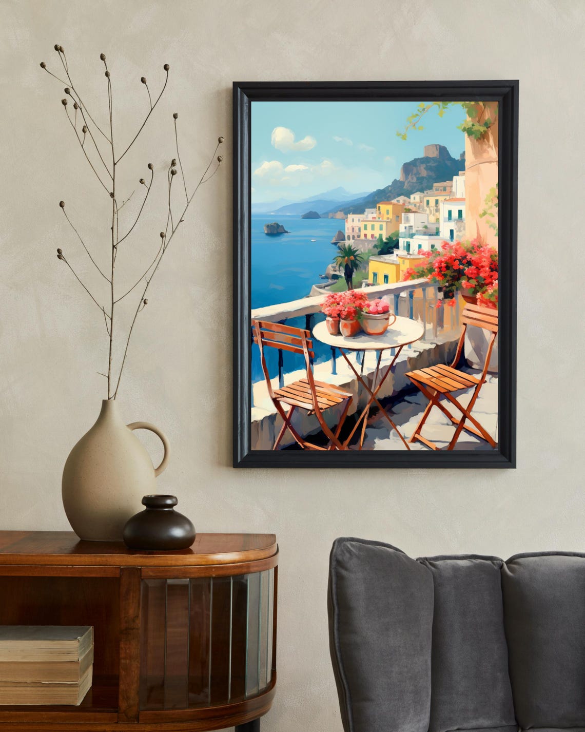 Amalfi Coast Travel Poster, Italy Gift - Image 2