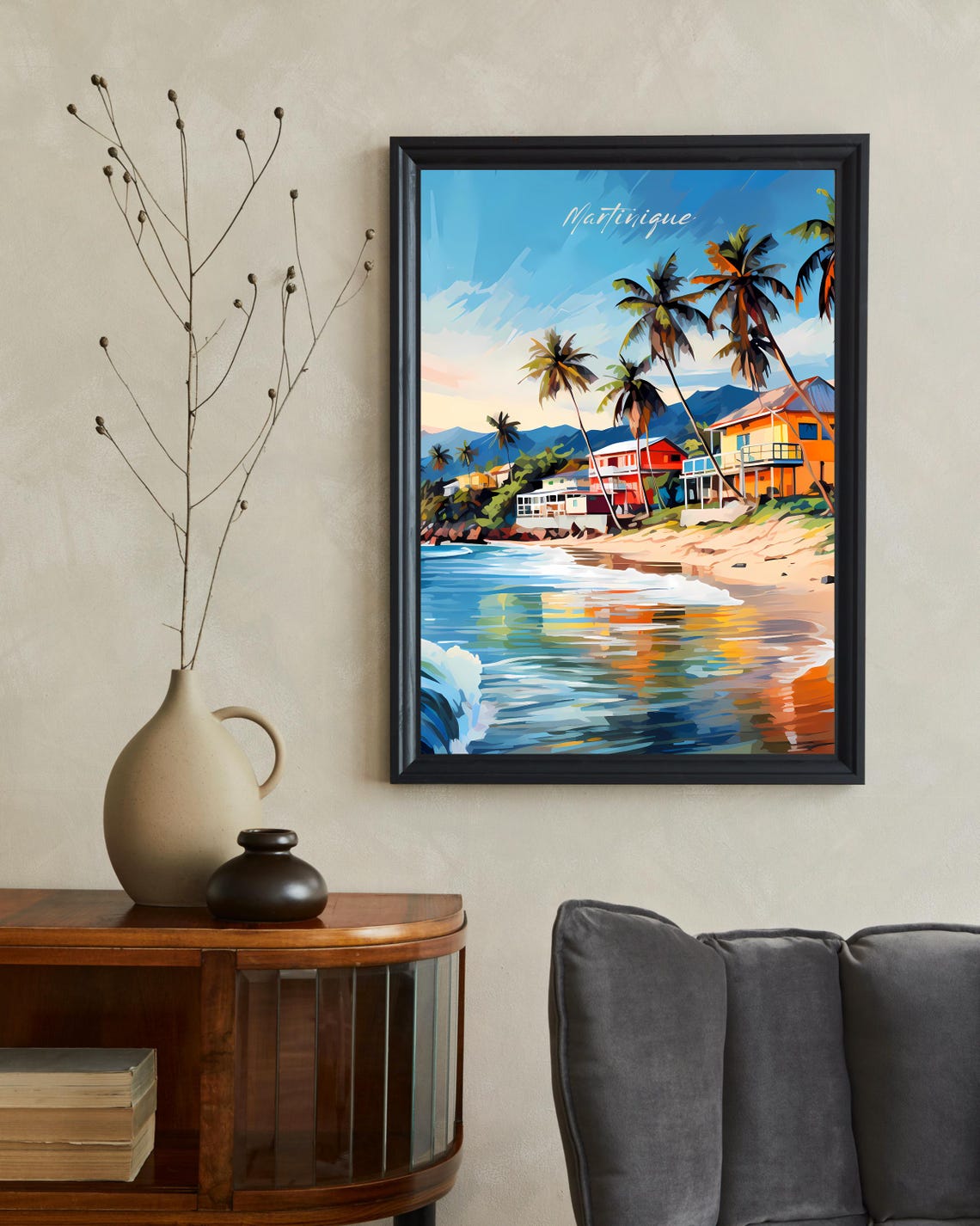 Martinique Travel Poster, Caribbean Home Decor - Image 2