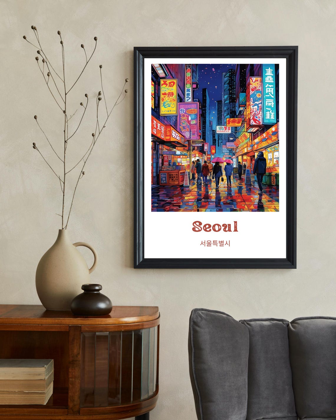 Seoul Travel Poster, South Korea Illustration - Image 2