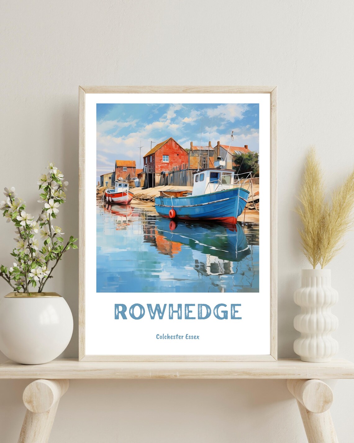 Rowhedge Colchester - Traditional Travel Poster