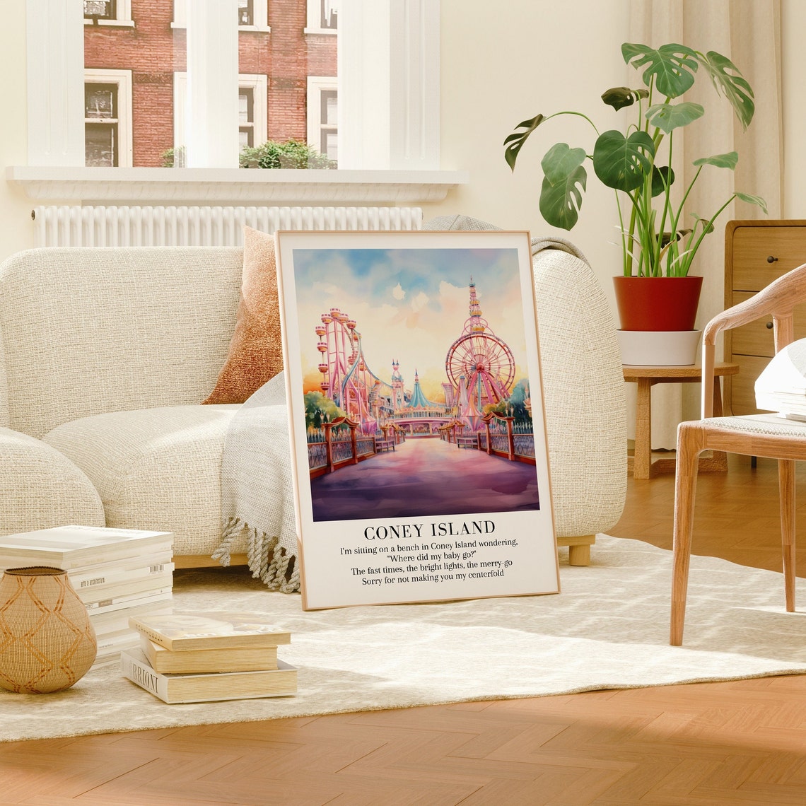 Coney Island Taylor Swift Ferris Wheel Amusement Park Lyric Poster - Image 2