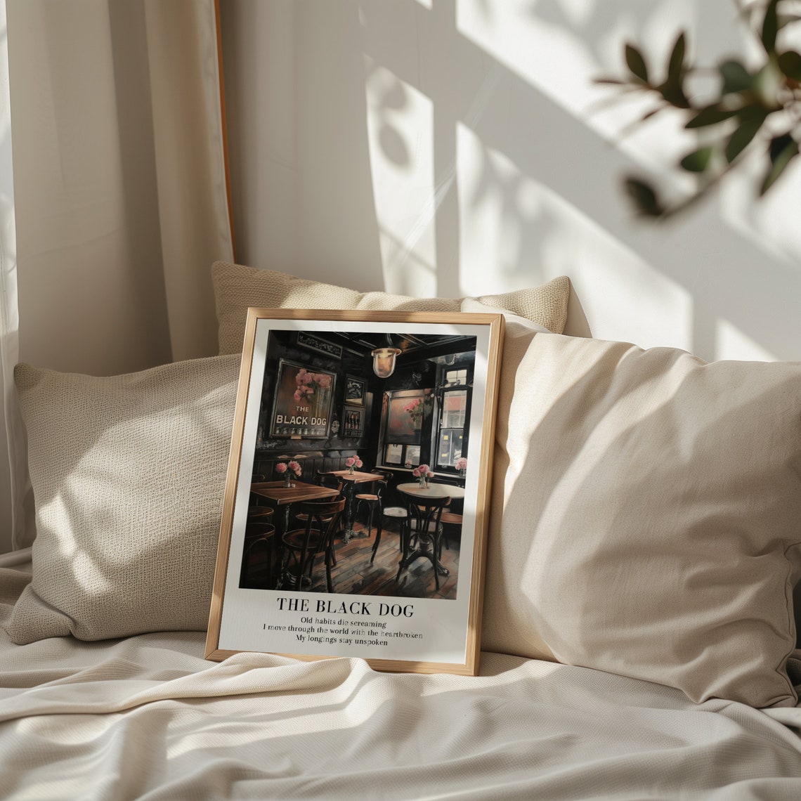 Taylor Swift The Black Dog Cozy Pub Interior Lyric Wall Poster - Image 2