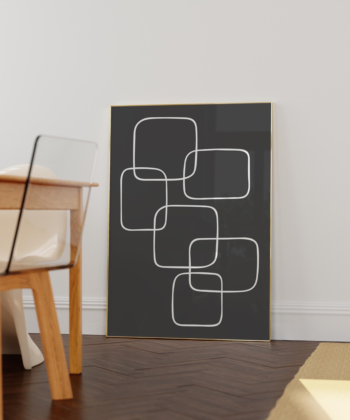 Organic Geometric Shape Minimalist Poster - Image 2