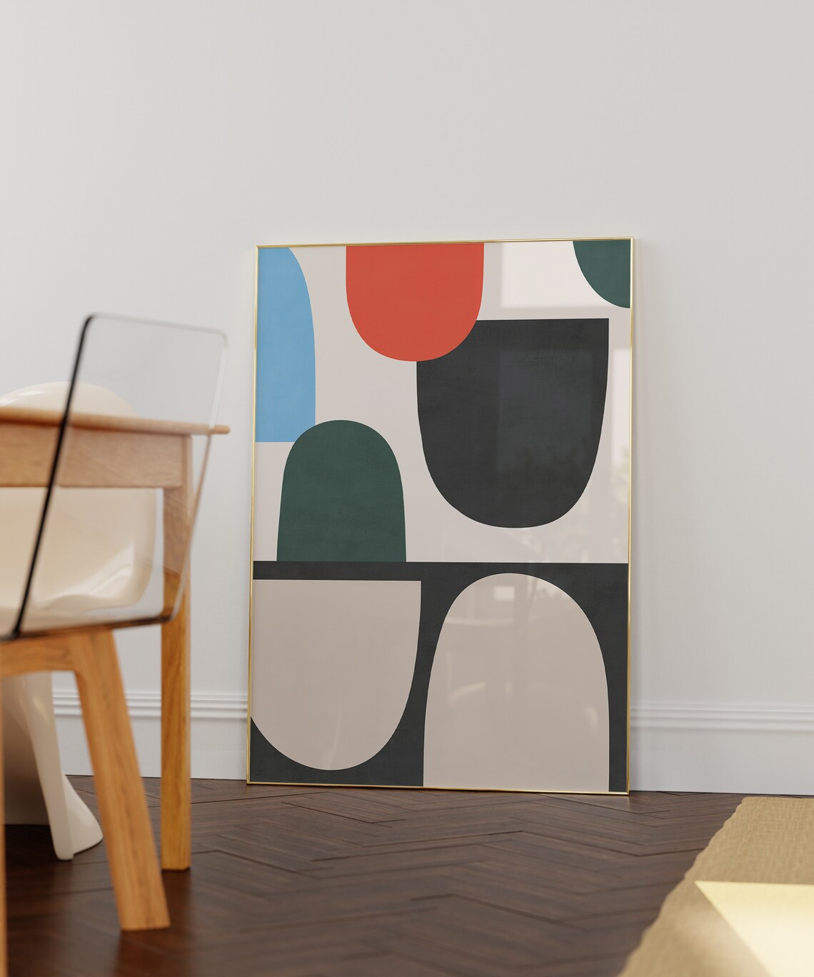 Minimalist Mid Century Color Field Art Print - Image 2