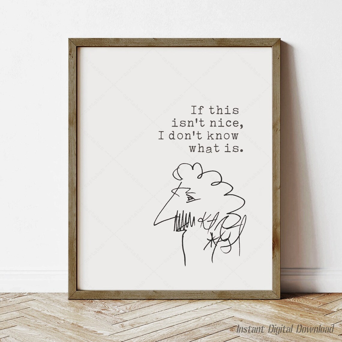 Kurt Vonnegut, A Man Without A Country Art Print