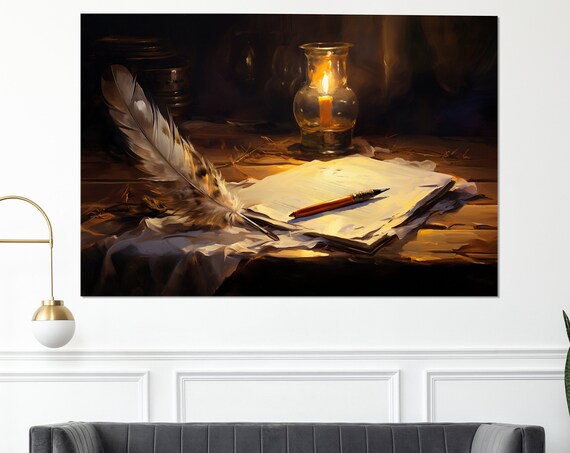 Writer Gift, Abstract Writer Art Print
