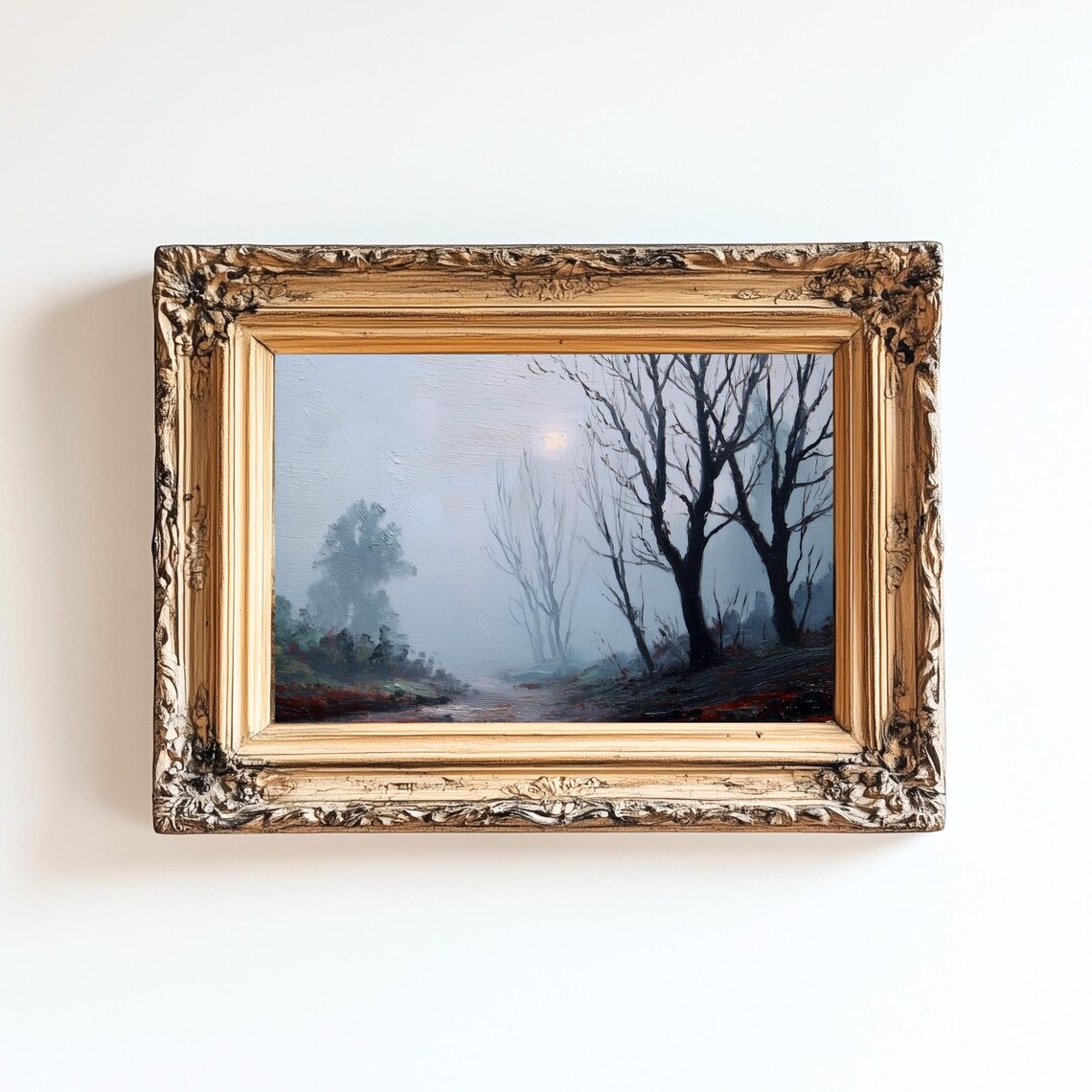 Vintage Halloween Spooky Forest Art Print