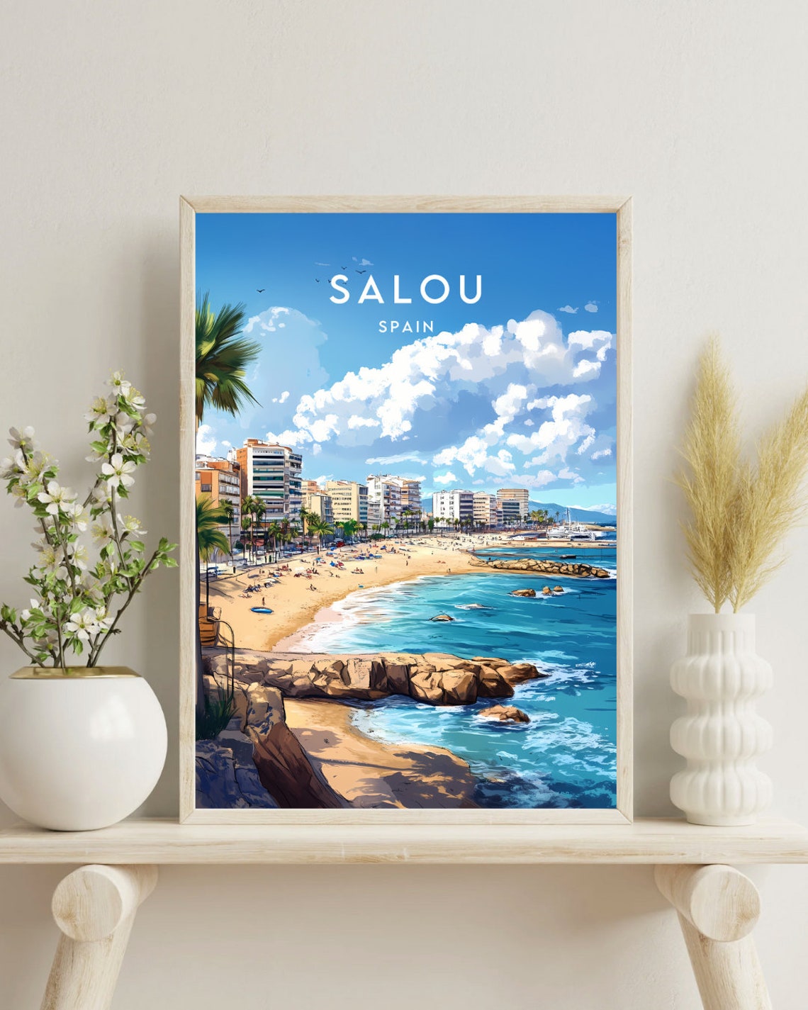 Salou Travel Print Spain Salou Poster Spain Poster Travel Wall Art Spain Print Spain Wall Art Europe Art Salou Print Spanish Print - Image 4