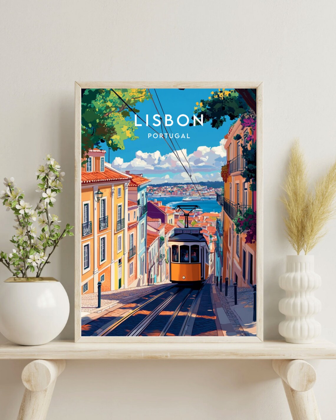 Lisbon Travel Poster, Portugal Europe Wall Art - Image 4