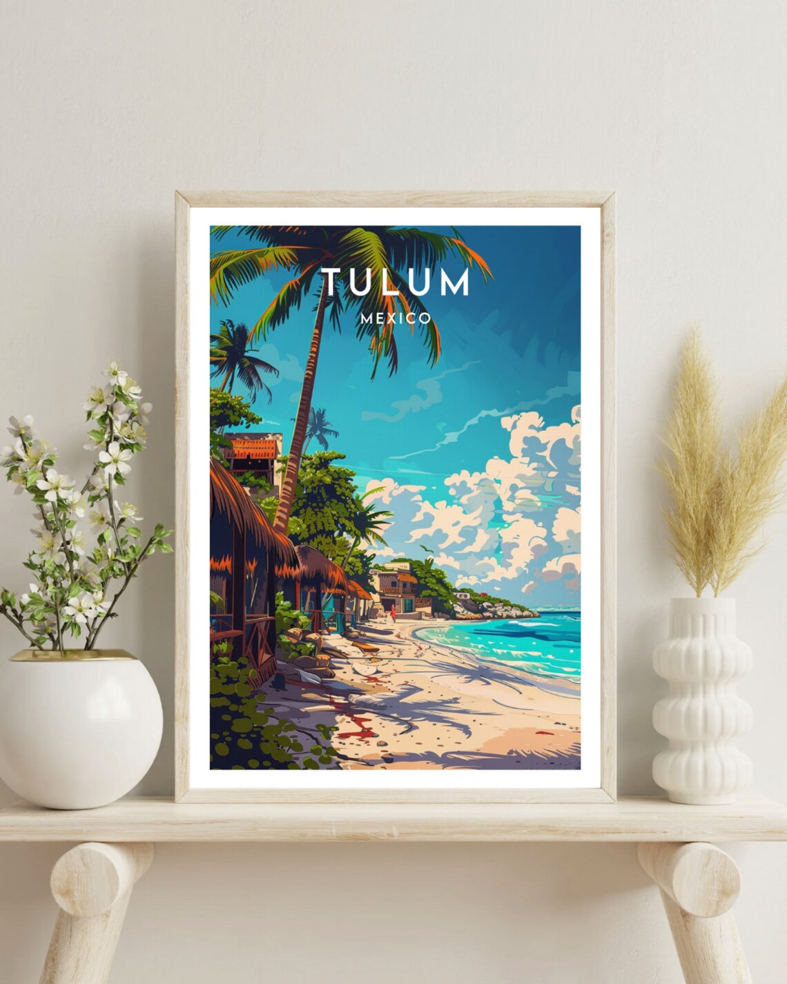 Tulum Mexico Travel Poster, North America Art Print - Image 4